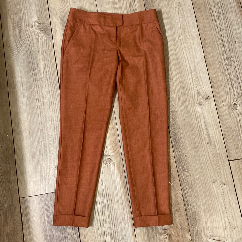 The Limited Drew Fot Rust Colored Capri Dress Pants Size 0